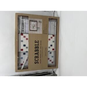 Scrabble Deluxe Vintage 2-in-1 Wall Edition W/Dry Erase Message Note Board New